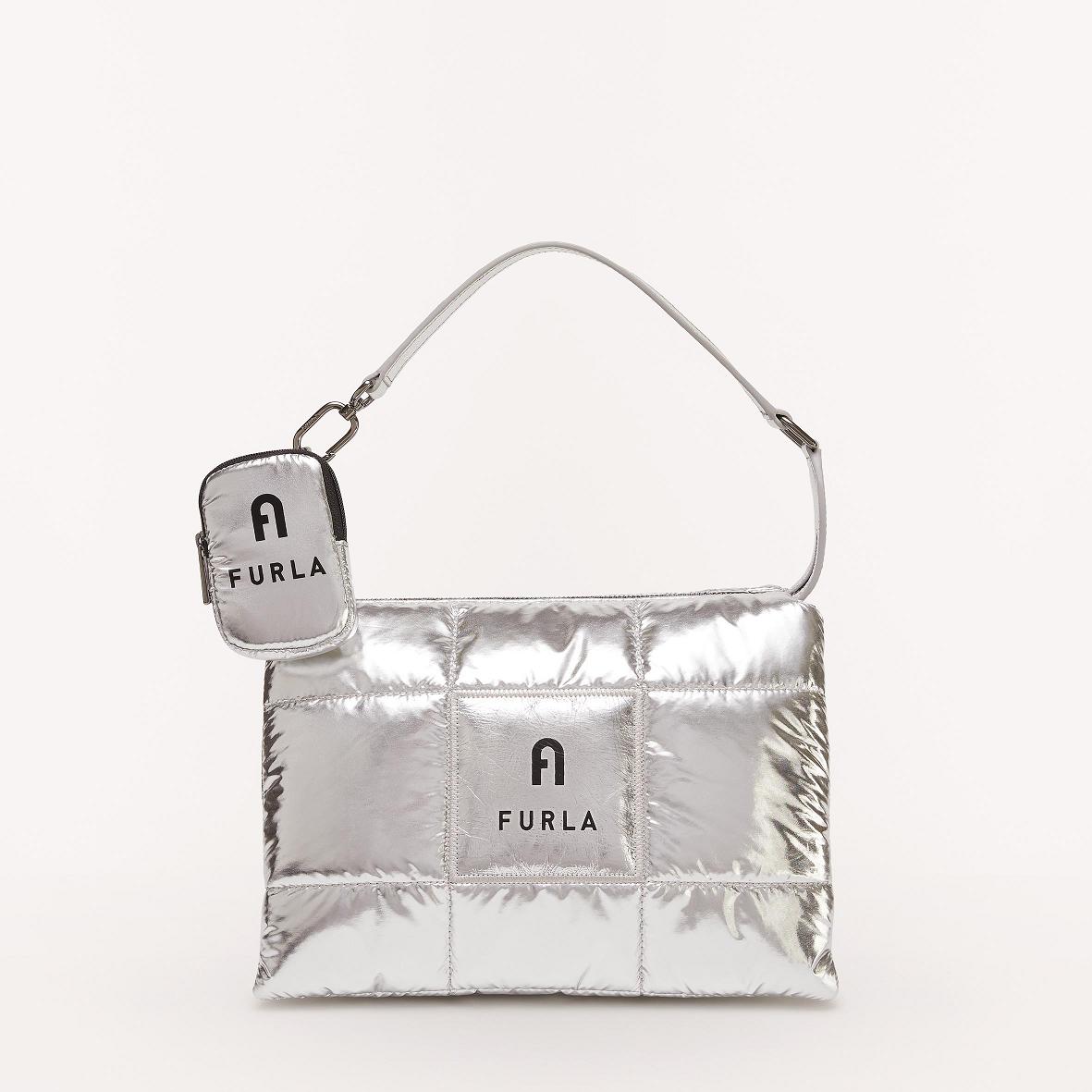 Furla Piuma Shoulder Bags Silver Women South Africa DO5396081